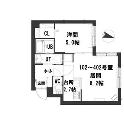 グランメール　Ｃｒｙｓｔａｌの物件間取画像